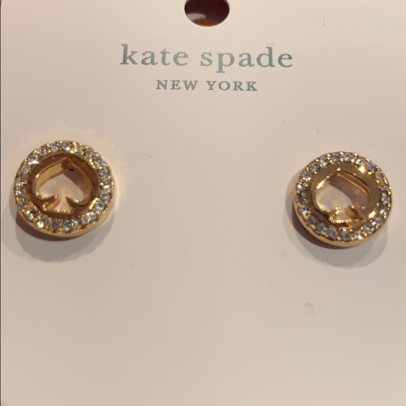 🆕 Kate Spade ♠️ New York Pave Halo Stud Earrings - Picture 4 of 5